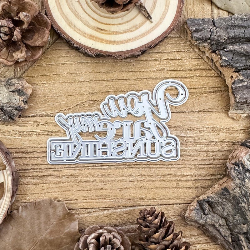 LZBRDY You are My Sunshine Wishes Words Embossing Metal Cutting Dies for Card Making and Scrapbooking, Arts Crafts Birthday Thanksgiving Christmas Craft Die Cuts Stencil - Image 5